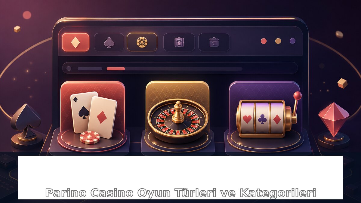 Parino Casino Oyun Türleri ve Kategorileri için Parino bilgilendirme görseli