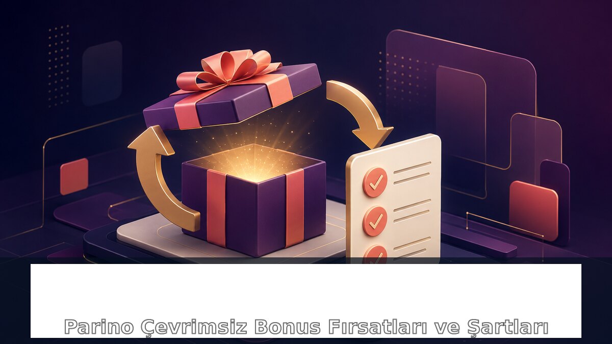 Parino Çevrimsiz Bonus Fırsatları ve Şartları için Parino bilgilendirme görseli